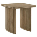 Adina 2-piece Wood Coffee Table Set Distressed Light Brown