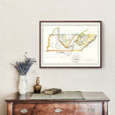 Vintage Map of Tennessee 1814