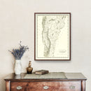 Vintage Map of Vermont 1804