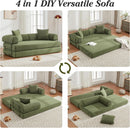 78.5 Inch Convertible Folding Sofa Bed with Versatility