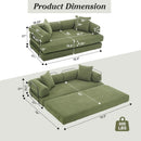 78.5 Inch Convertible Folding Sofa Bed with Versatility