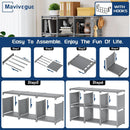 12 Cube Grey Metal Bookcase Storage Organizer Home Office