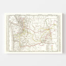 Vintage Map of Washington 1895