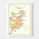 Vintage Map of Boston, Massachusetts 1775