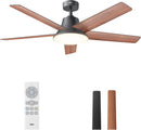 52 Inch Ceiling Fan With Dimmable LED Lights Remote