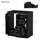 Bathroom Vanity With Sink, Storage Cabinet, Freestanding Set With 3 Drawers & Soft Closing Doors