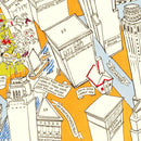 Vintage Pictorial Map of Downtown Manhattan, NY 1938