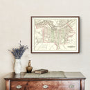 Vintage Map of Louisville, Kentucky 1875