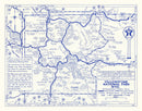 Vintage Yellowstone National Park Map 1930