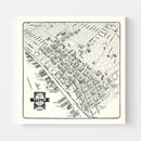 Vintage Seattle Business District Map 1904
