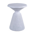 Outdoor End Table, Round Garden Stool - Aqua Gray