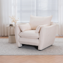 Sharp-Angle Modern Chair - Suitable for a variety of scenarios, this is a stylish single seat for modern spaces Beige
