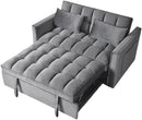 54 Inches Convertible Sofa Bed With Adjustable Backrest