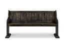 Bellamy - Bench With Back - Peppercorn