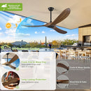 Outdoor Ceiling Fan 52 Inch Remote Control For Patios
