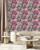 Elegant Pink Floral Wallpaper Tasteful