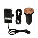 Dual Outlet Copper Garbage Disposal Kitchen Air Switch Kit