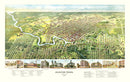 Vintage Map of Houston, Texas 1891