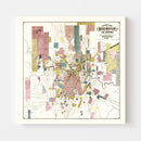 Vintage Map of Houston, Texas 1895