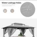 Outdoor Gazebo 10x13 With Mosquito Netting Weatherproof