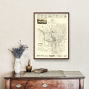 Vintage Map of Austin, Texas 1891
