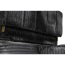 105' Oversized Sectional Sofa Cloud Couch for Living Room, Modern stripe L Shaped Couch, Comfy Boucle Modular Sofa Sleeper with Moveable Ottoman (Gery)