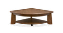 Tanner - Pie Shaped Lift Top Cocktail Table With Casters - Tawny Brown
