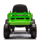 Ride on Tractor with Trailer,24V Battery Powered Electric Tractor Toy, 200wx2motor 1.86-4.97MPH/Remote Control,electric car for kids,Three speed adjustable,USB,MP3, Bluetooth,LED light, safety belt.