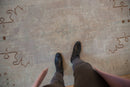 4.5x8 Vintage Distressed Oushak Rug