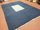 Large Turkish Kilim Rug, 6x9 - 7x10 Rug, Flatweave Carpets, Blue Rug, Abstract Rug, Playroom Rug, Rug for Nursery Room, Boho Rug, Wool