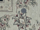 Sino Persian Rug 6x9, Black and Ivory, Wool and Silk Highlights, Handmade