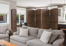 4 Panel Room Divider, Folding Screen