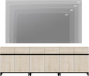 Light Oak TV Stand For 110 Inch TVs With Adjustable Shelves