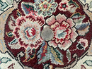 Pak Persian Rug 9x12, Dark Green and Cream, Floral Medallion, Elegant Handmade Wool Carpet 9 x 12