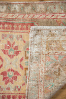 1.5x3.5 Vintage Distressed Oushak Rug Mat Runner