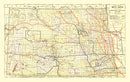 Vintage Map of North Dakota 1901
