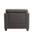 Laurissa - Chair With 3 Pillows - Light Gray