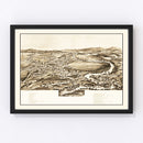 Vintage Map of Enosburg Falls, Vermont 1892
