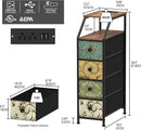 Narrow Tall Dresser With Integrated Charging Station