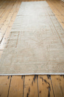 3.5x10.5 Vintage Distressed Oushak Rug Runner