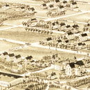 Vintage Map of Auburn, Rhode Island 1890