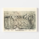 Vintage Map of the White Mountains, 1890