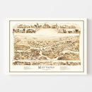 Vintage Map of Mattapan, Massachusetts 1890