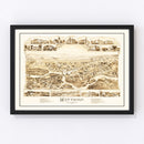 Vintage Map of Mattapan, Massachusetts 1890