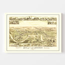 Vintage Map of Hope, Rhode Island 1889