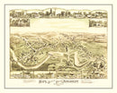 Vintage Map of Hope, Rhode Island 1889