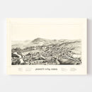 Vintage Map of Jewett City, Connecticut 1889