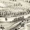 Vintage Map of Jewett City, Connecticut 1889