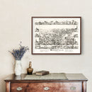 Vintage Map of Mansfield, Massachusetts 1888