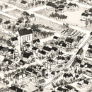 Vintage Map of Mansfield, Massachusetts 1888